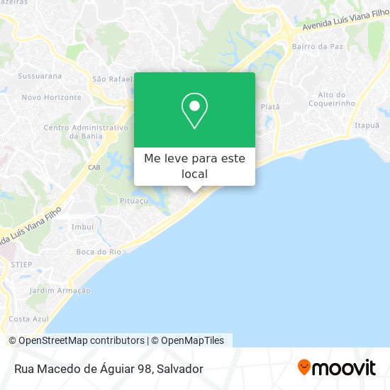 Rua Macedo de Águiar 98 mapa