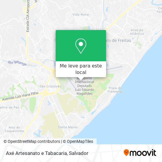 Axé Artesanato e Tabacaria mapa