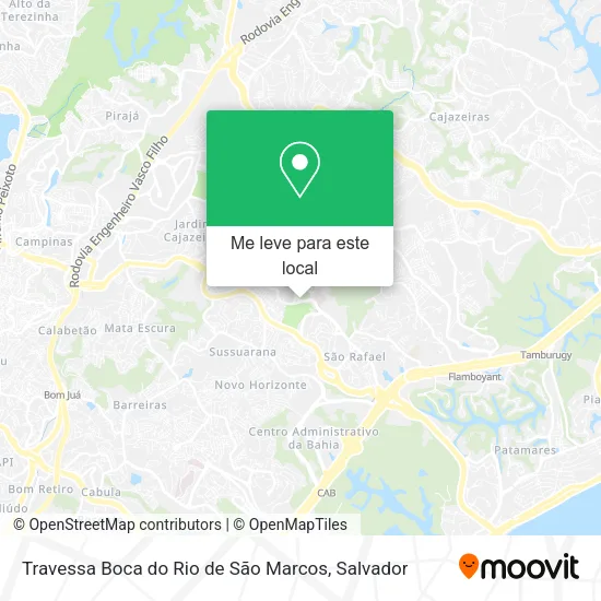 Travessa Boca do Rio de São Marcos mapa