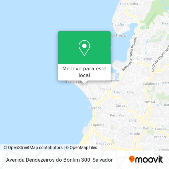 Avenida Dendezeiros do Bonfim 300 mapa