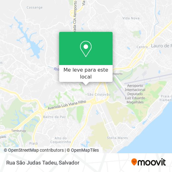 Rua São Judas Tadeu mapa