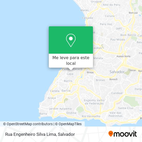 Rua Engenheiro Silva Lima mapa