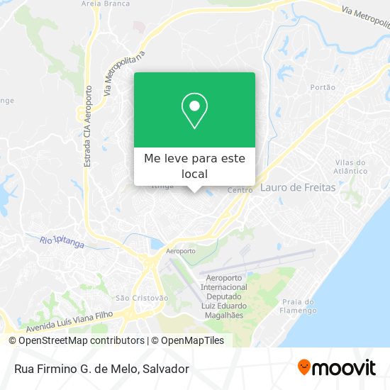 Rua Firmino G. de Melo mapa