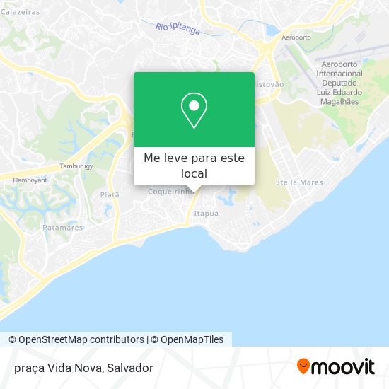 praça Vida Nova mapa