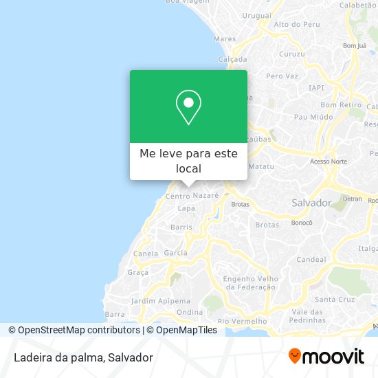 Ladeira da palma mapa