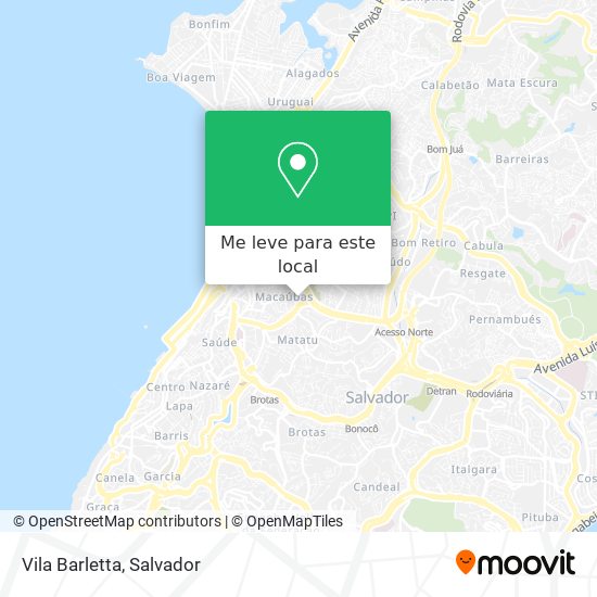 Vila Barletta mapa