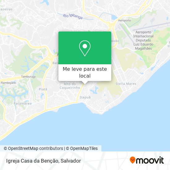 Igreja Casa da Benção mapa