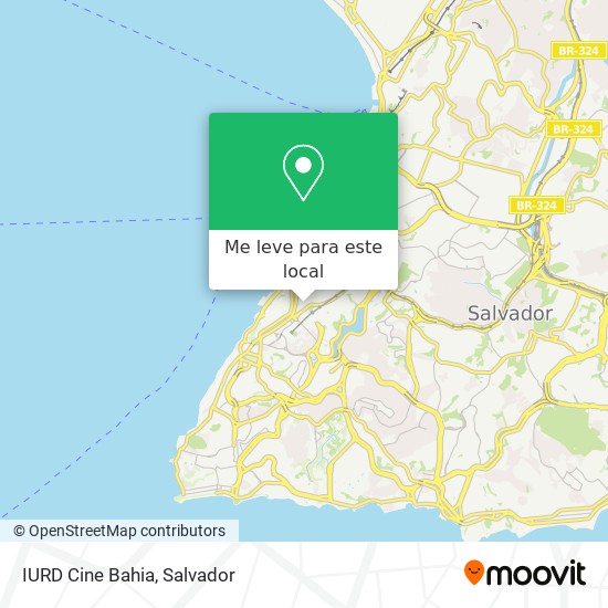 IURD Cine Bahia mapa