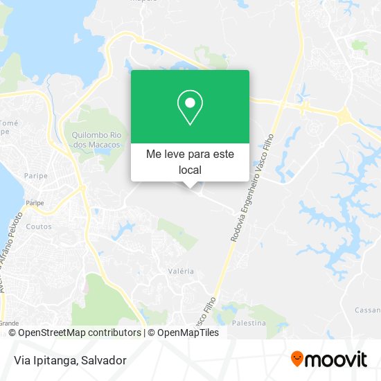 Via Ipitanga mapa