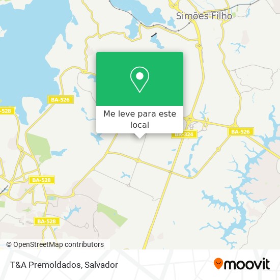 T&A Premoldados mapa
