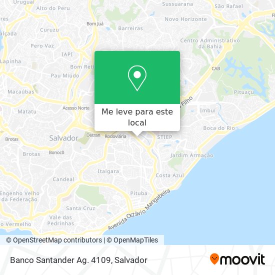 Banco Santander Ag. 4109 mapa