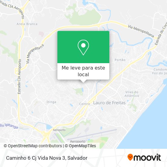 Caminho 6 Cj Vida Nova 3 mapa