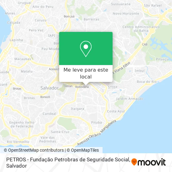 PETROS - Fundação Petrobras de Seguridade Social mapa