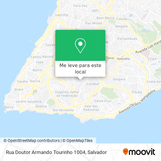 Rua Doutor Armando Tourinho 1004 mapa