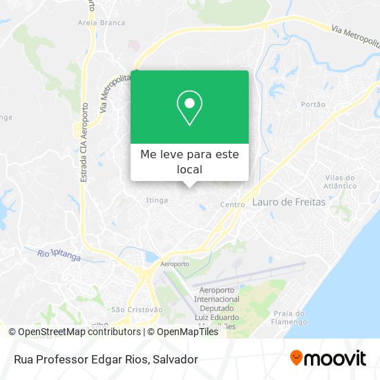 Rua Professor Edgar Rios mapa