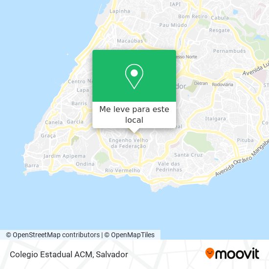 Colegio Estadual ACM mapa