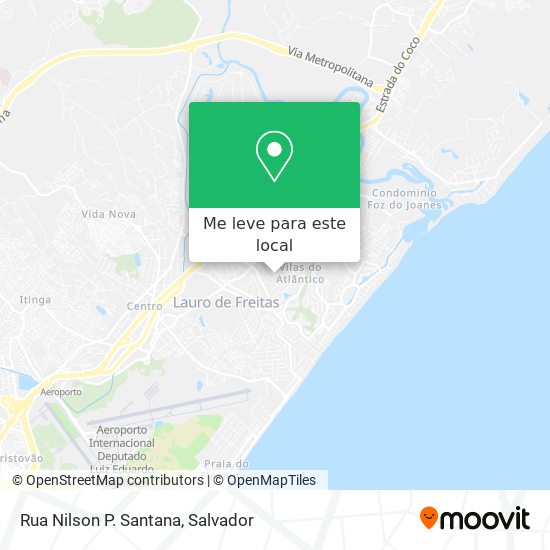 Rua Nilson P. Santana mapa