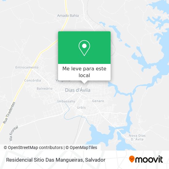 Residencial Sitio Das Mangueiras mapa