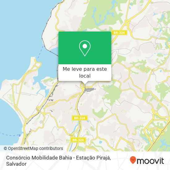 Consórcio Mobilidade Bahia - Estação Pirajá mapa