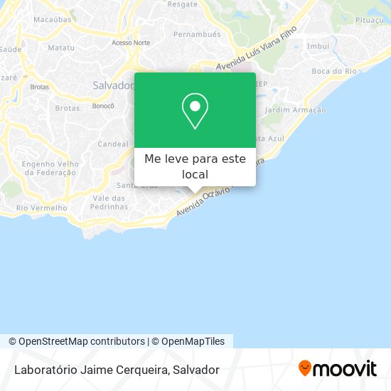 Laboratório Jaime Cerqueira mapa