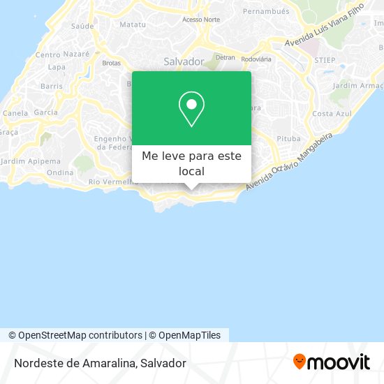 Nordeste de Amaralina mapa
