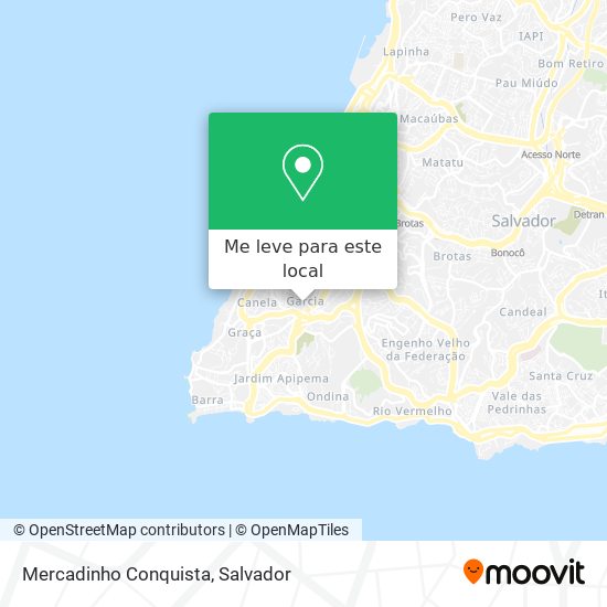 Mercadinho Conquista mapa