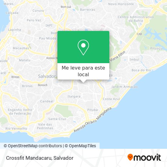 Crossfit Mandacaru mapa
