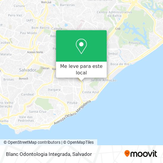 Blanc Odontologia Integrada mapa