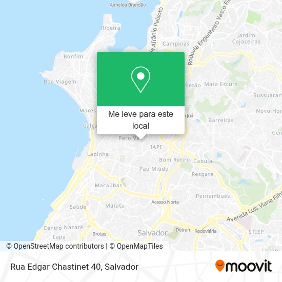 Rua Edgar Chastinet 40 mapa
