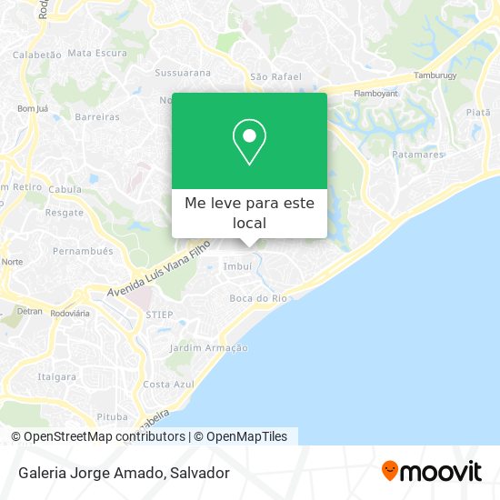 Galeria Jorge Amado mapa