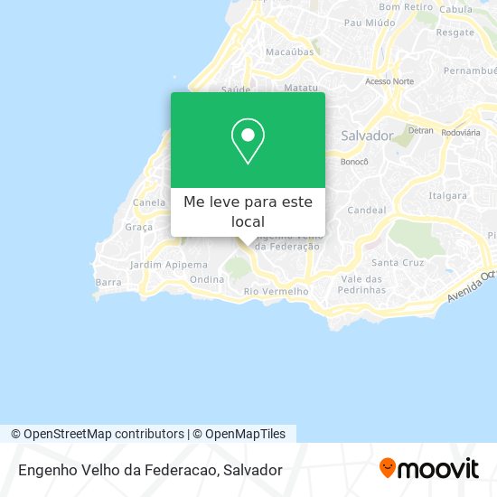 Engenho Velho da Federacao mapa