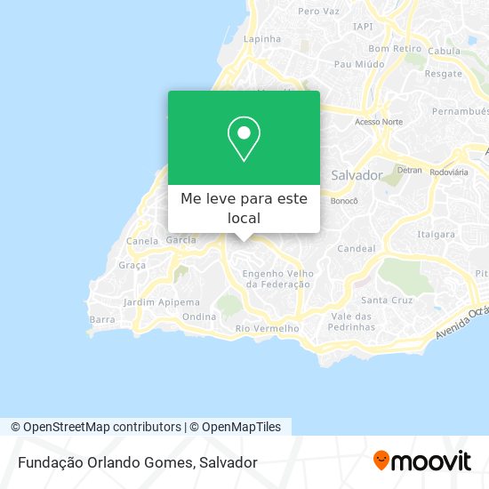 Fundação Orlando Gomes mapa