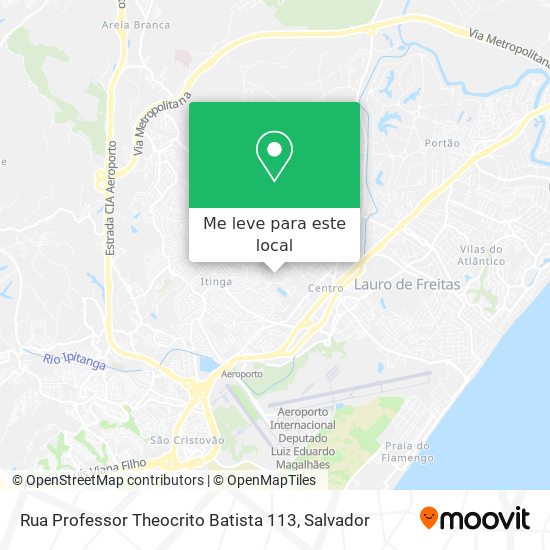 Rua Professor Theocrito Batista 113 mapa