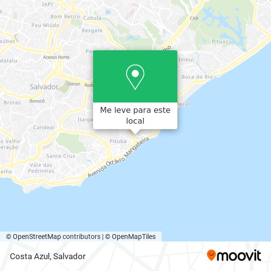 Costa Azul mapa