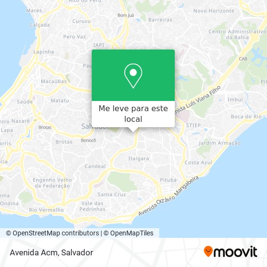Avenida Acm mapa