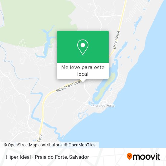 Hiper Ideal - Praia do Forte mapa