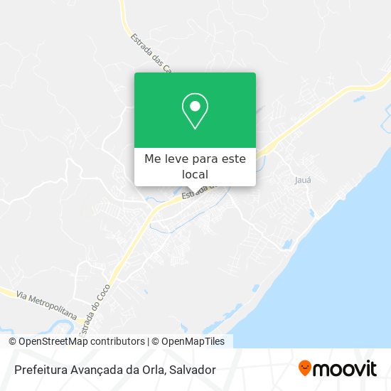 Prefeitura Avançada da Orla mapa