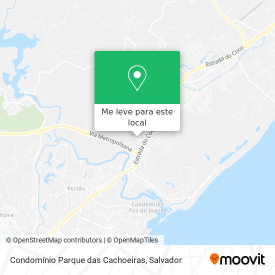 Condomínio Parque das Cachoeiras mapa