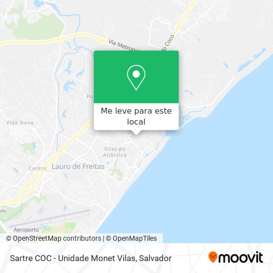 Sartre COC - Unidade Monet Vilas mapa