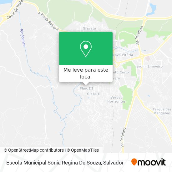 Escola Municipal Sônia Regina De Souza mapa