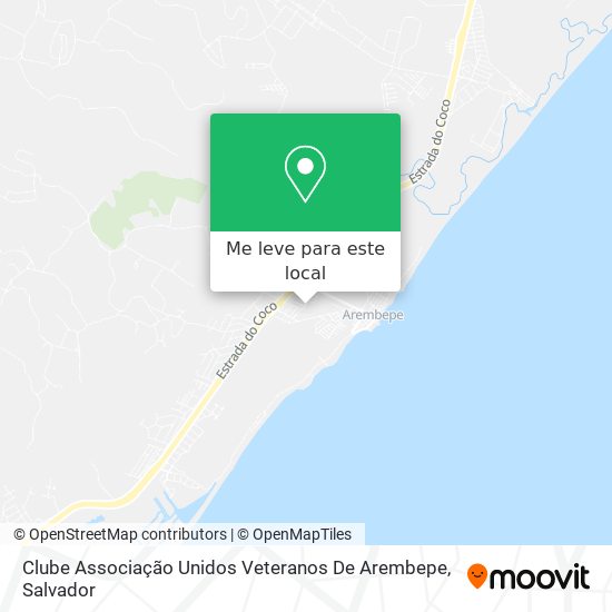 Clube Associação Unidos Veteranos De Arembepe mapa