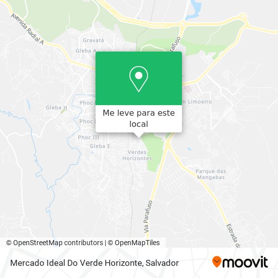 Mercado Ideal Do Verde Horizonte mapa