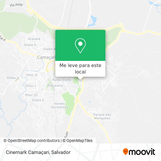 Cinemark Camaçari mapa