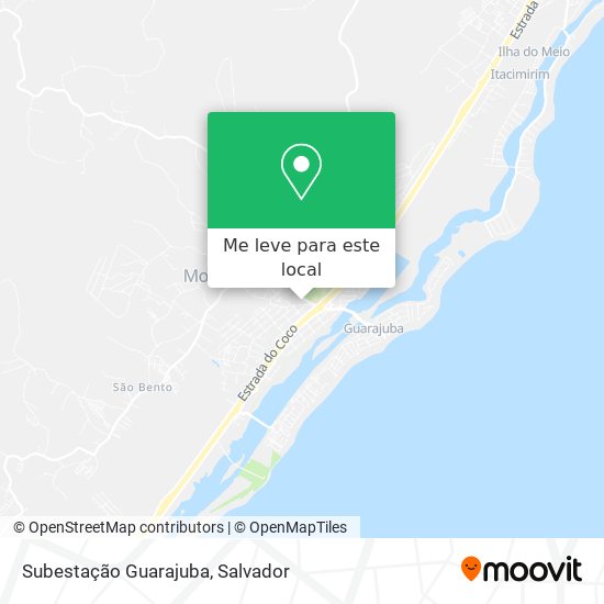 Subestação Guarajuba mapa