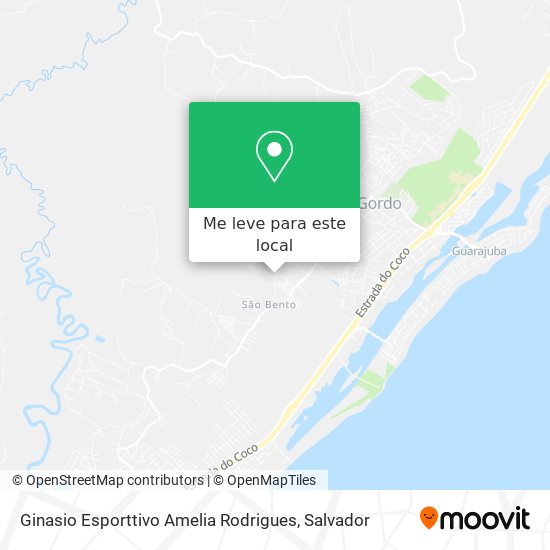 Ginasio Esporttivo Amelia Rodrigues mapa