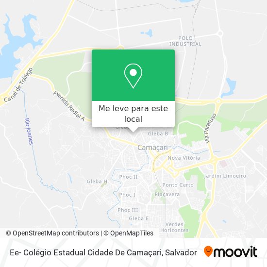 Ee- Colégio Estadual Cidade De Camaçari mapa