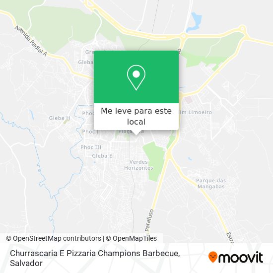 Churrascaria E Pizzaria Champions Barbecue mapa