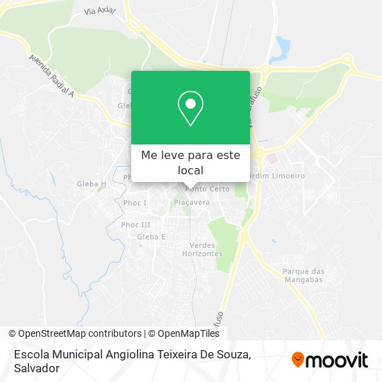 Escola Municipal Angiolina Teixeira De Souza mapa