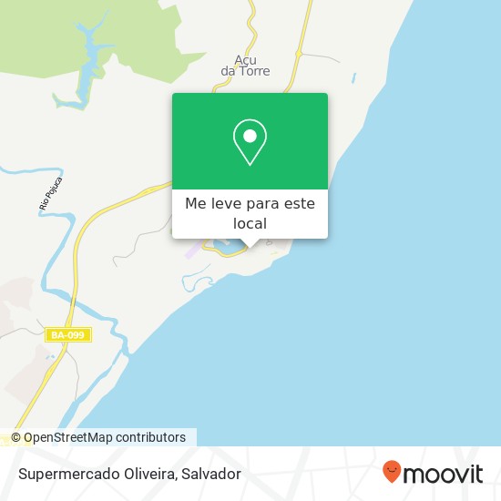 Supermercado Oliveira mapa