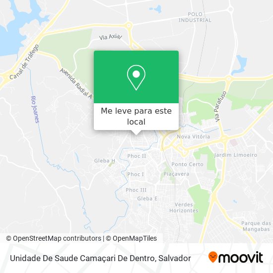 Unidade De Saude Camaçari De Dentro mapa